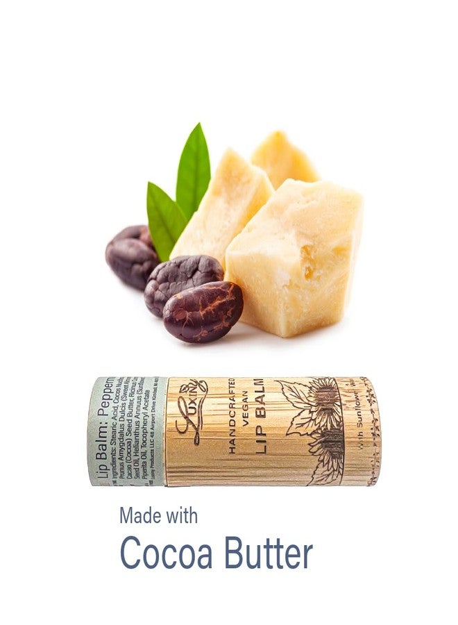 Luxiny Lip Balm in a Bamboo Tube, Vegan Natural Moisturizing, with Sunflower Wax and Vitamin E (Peppermint) - Image 4